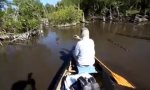 Lustiges Video : Nervenaufreibender Boots-Trip