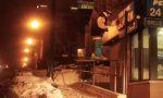 Ski-Trick: Urban Cliffhanger