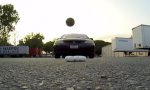 Movie : Basketball-Trickshots aus fahrendem Auto