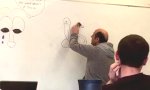 Lustiges Video : Katze auf dem Whiteboard