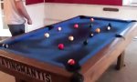 Flambierte Billard-Partie