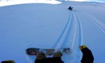 Lustiges Video : Snowboard und Geister Skidoo