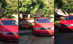 Lustiges Video - Das Auto der Tochter muss es ausbaden