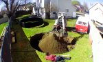 Lustiges Video - Neues Trampolin im Garten