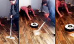 Funny Video - Roomba-Curling