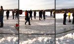 Movie : Improvisiertes Eisschollen-Karussell