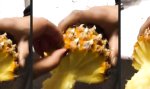 Lustiges Video : Ananas richtig futtern