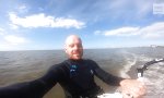 Lustiges Video - Feuerball über der Nordsee