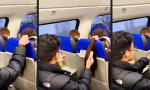 Lustiges Video - Praktische Halterung für Zugreisen