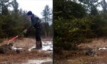 Lustiges Video - Aus der Falle befreit
