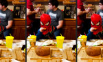 Lustiges Video : Spiderman vs. Keks