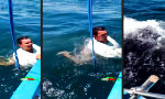 Funny Video - Fischfang im Netzhemd